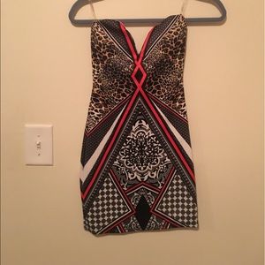 Print Bodycon party dress